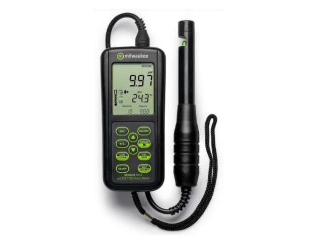 MW806 MAX 手持式四合一 pH/EC/TDS/溫度計