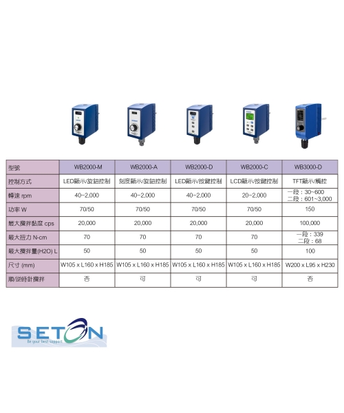 WB2000/3000系列 直流式攪拌器